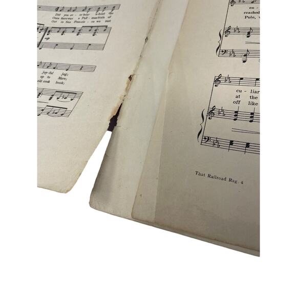 1911 That Railroad Rag Large Sheet Music Nat Vincent Ed Bimberg - Picture 5 of 8